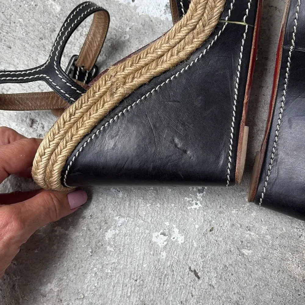 Christian Louboutin wedge rope platforms